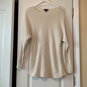 White sparkly sweater